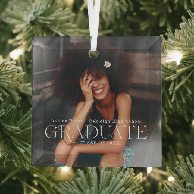 Klasse | Weihnachten im Foto Ornament Aus Glas (Insitu)