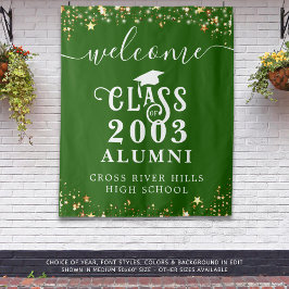 Klasse Wiedersehen Green Welcome Class Year Alumni Wandteppich