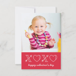 Klasse Xs & Os Valentine - Rose Einladung