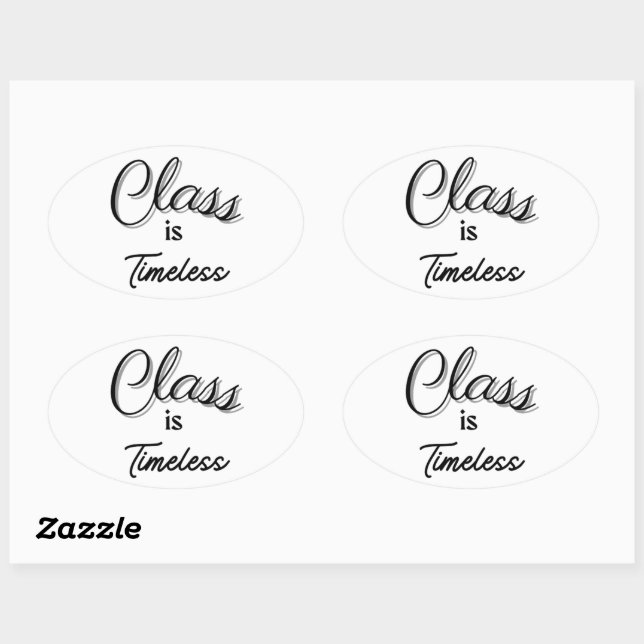Klasse: Zeitloser Sticker (Blatt)