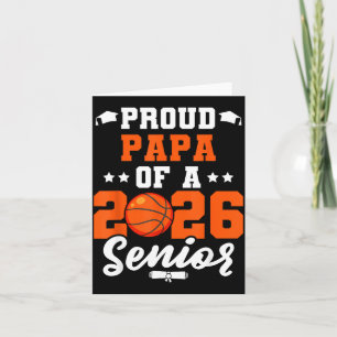 Klassen-Senior-Basketball-Papa-Absolventen-Illustr Karte
