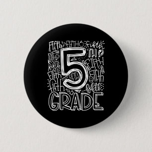 Klassen Typography Team Lehrer der fünften Klasse  Button