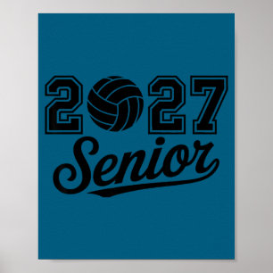 Klassenfoto Volleyball 2027 Crew Volleyball Poster