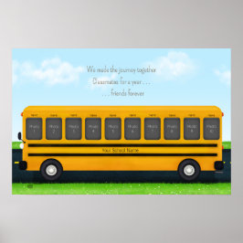 Klassenkameraden & Freunde Gelbe Schulbus 10 Fotos Poster