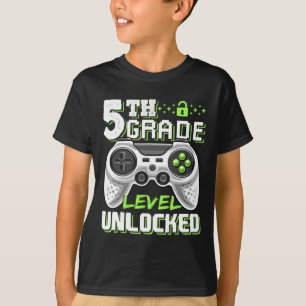 Klassenniveau freigeschaltetes Videospiel Zurück z T-Shirt