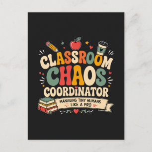 Klassenraum-Chaos-Koordinator Postkarte