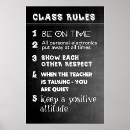 Klassenregeln Poster