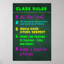 Klassenregeln Poster