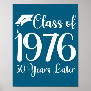 Klassentreffen T-Shirt 1976 50 Jahre Später Poster