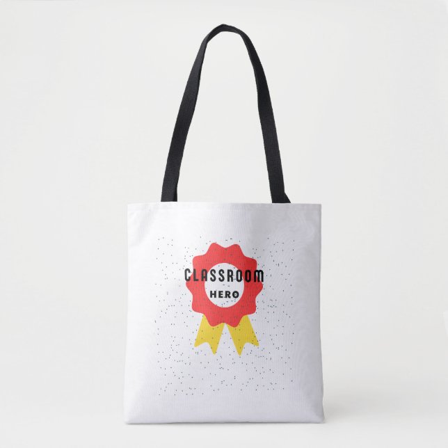 Klassenzimmer Hero Tote Bag - Lehrerbewertung Gif Tasche (Vorderseite)