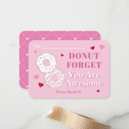 Klassenzimmer Valentines Donut Phantastisch Mitteilungskarte