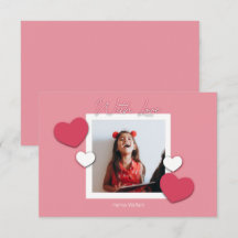 Klassenzimmer Valentines Herzkamera Foto-Karte