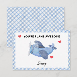 Klassenzimmer-Valentinstag "Plane Awesome"