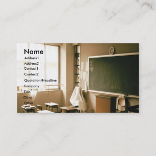 Klassenzimmer-Visitenkarte Visitenkarte