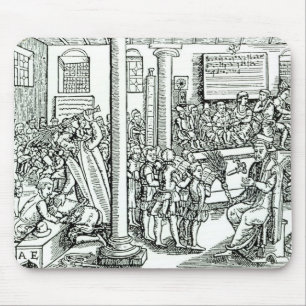 Klassenzimmerszene in Tudor Zeiten Mousepad