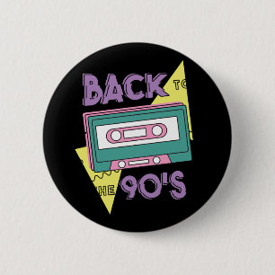 Klassette Kassette Aus 90er Nostalgie Button
