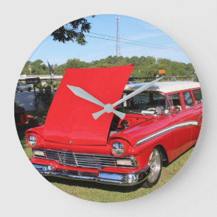 KLASSIC 55 ALTES FORD WAGON Wall Clock Große Wanduhr