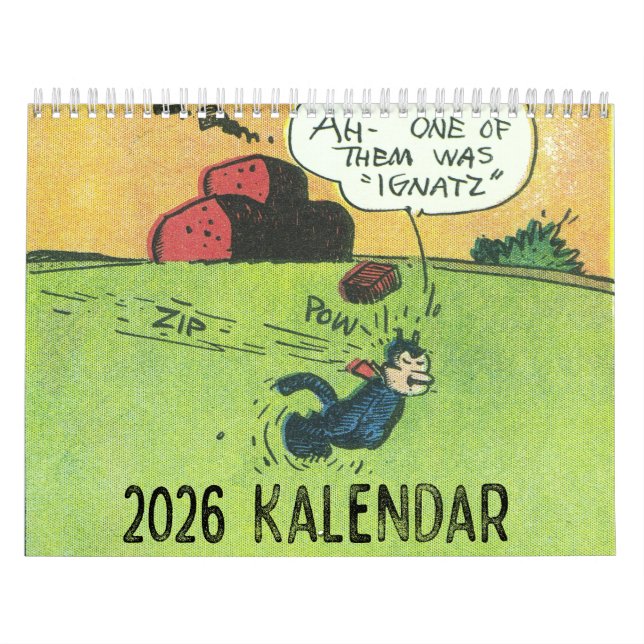 Klassic Kartoon Kat 2026 Kalender (Titelbild)