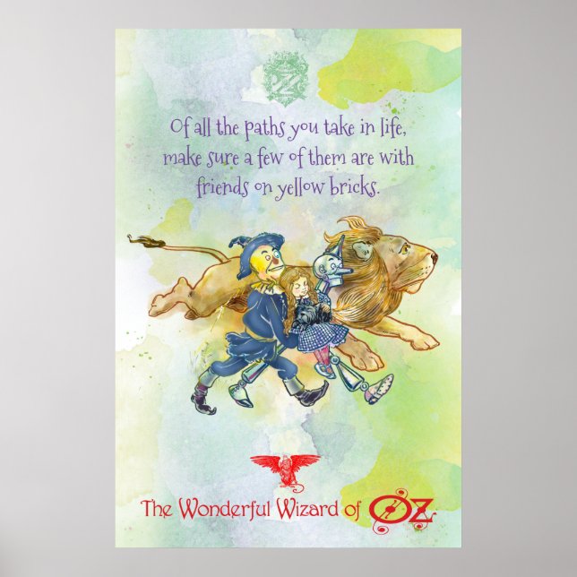 KLASSIC WIZARD VON OZ POSTER - Gelbe Ziegel (Vorne)