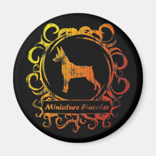Klassiges verwittertes Min Pin Magnet