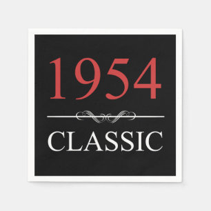 Klassik 1954 70. Geburtstag Serviette