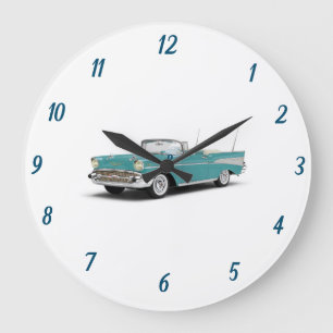 ****KLASSIK 57 CHEVY**** KLICKEN GROßE WANDUHR