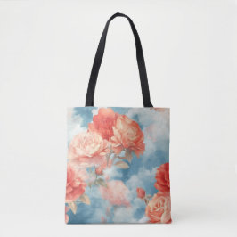 Klassik - Angelic Pink und Rote Rosen in weicher F Tasche