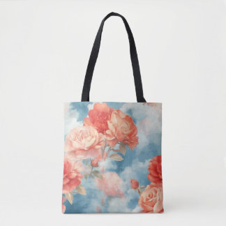 Klassik - Angelic Pink und Rote Rosen in weicher F Tasche