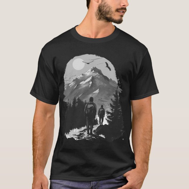 Klassik für Wanderfreunde T-Shirt (Vorderseite)
