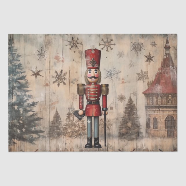 Klassik mit Drehung: Edgy Nutcracker Tissue Seidenpapier (Vorderseite)