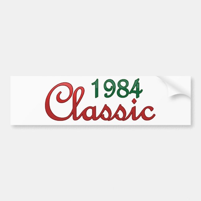 Klassiker 1984 autoaufkleber (Vorne)