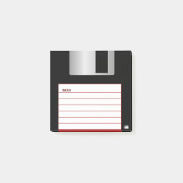 Klassiker 3,5" rote Diskette-Post-Itanmerkungen Post-it Klebezettel