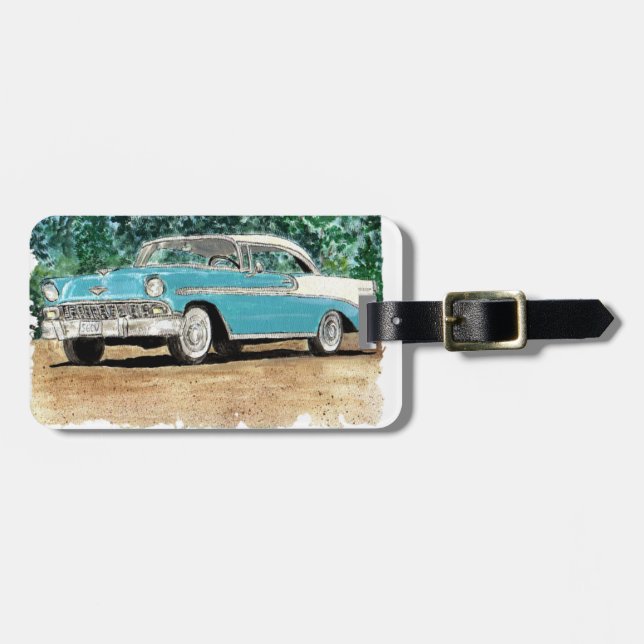 Klassiker 56 Chevy Taschen-Umbau Gepäckanhänger (Vorderseite horizontal)