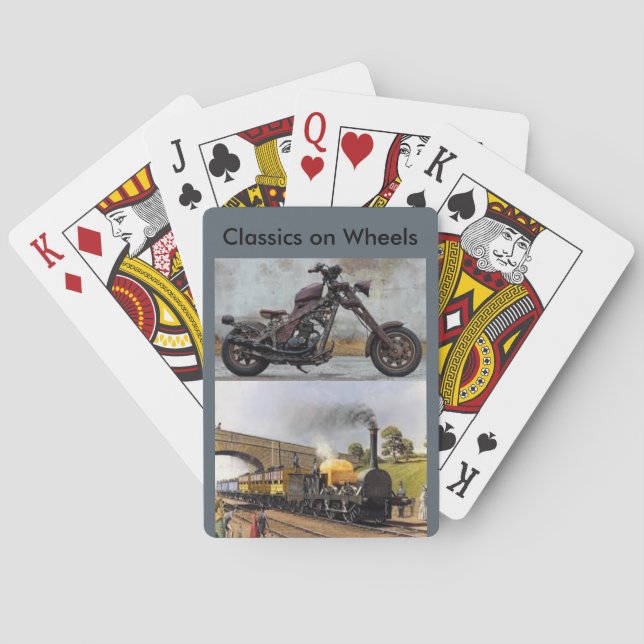Klassiker auf Spielkarten der Räder (Rückseite)