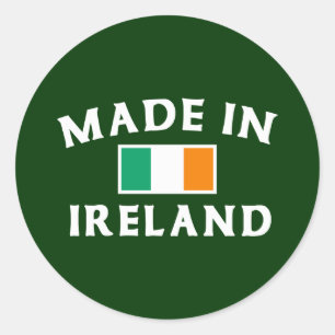 Klassiker aus Irland Runder Aufkleber