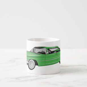Klassiker Auto 1959 Cartoon-Illustration Espressotasse