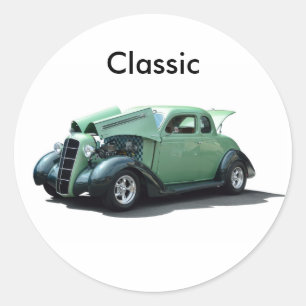 Klassiker Auto Runder Aufkleber