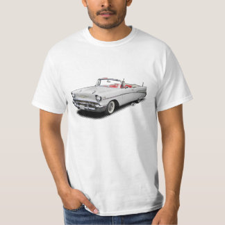 Klassiker"Bel Air" des Weiß 1957 konvertierbares T-Shirt