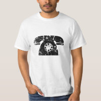 Klassiker beunruhigter Drehtelefon-T - Shirt