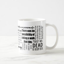 Klassiker-erste Linien in der Literatur-Tasse