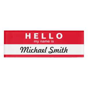 Klassiker hallo mein Name ist veränderbare Namenschild