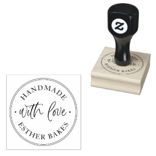 Klassiker Handgemacht Mit Liebe Gummistempel