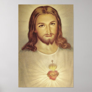 Klassiker-heiliges Herz von Jesus-Plakat Poster