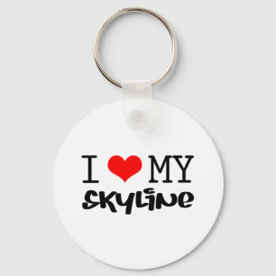 Klassiker "ich Liebe Entwurf meines Skyline" Schlüsselanhänger
