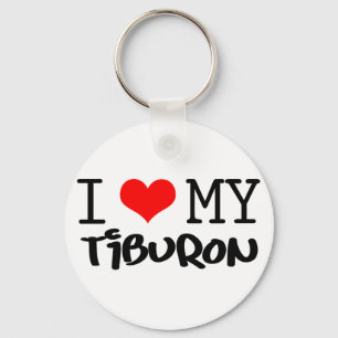 Klassiker "ich Liebe mein Tiburon" Entwurf Schlüsselanhänger