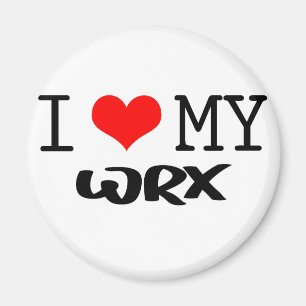 Klassiker "ich Liebe mein WRX" Entwurf Magnet