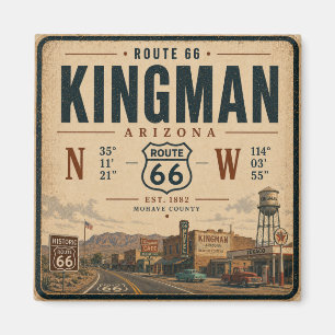 Klassiker Kingman Arizona Route 66 Souvenir Magnet