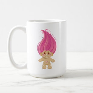 Klassiker mit der Schleppangel fischen   rosa Haar Kaffeetasse