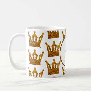 Klassiker-Tasse Krone des Monogramms goldene Kaffeetasse