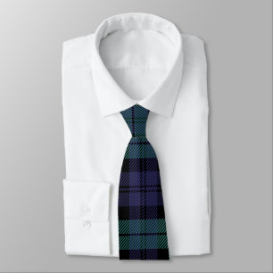 Klassisch blaue grüne Karo-Tartan-Krawatte Krawatte